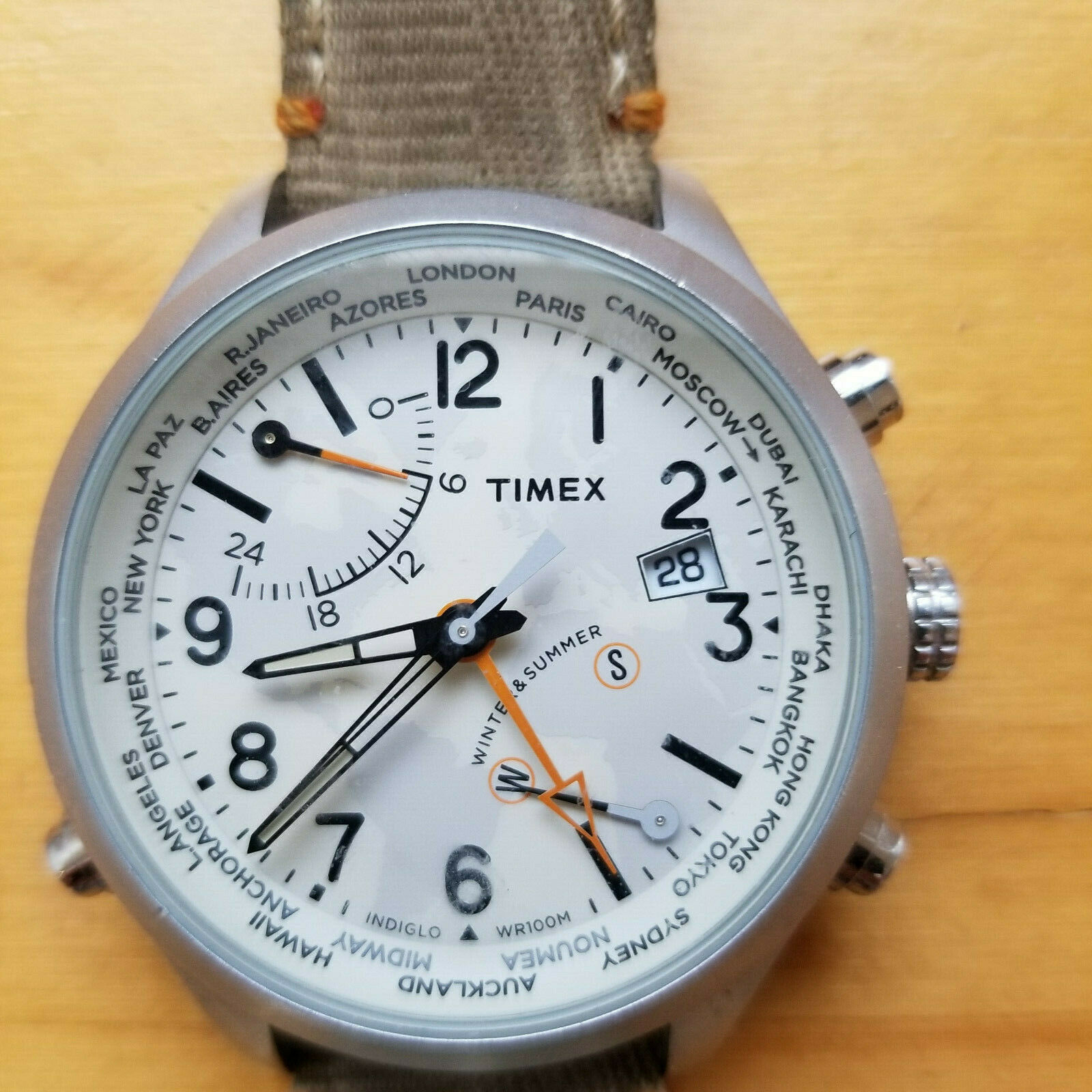 Timex waterbury world discount time