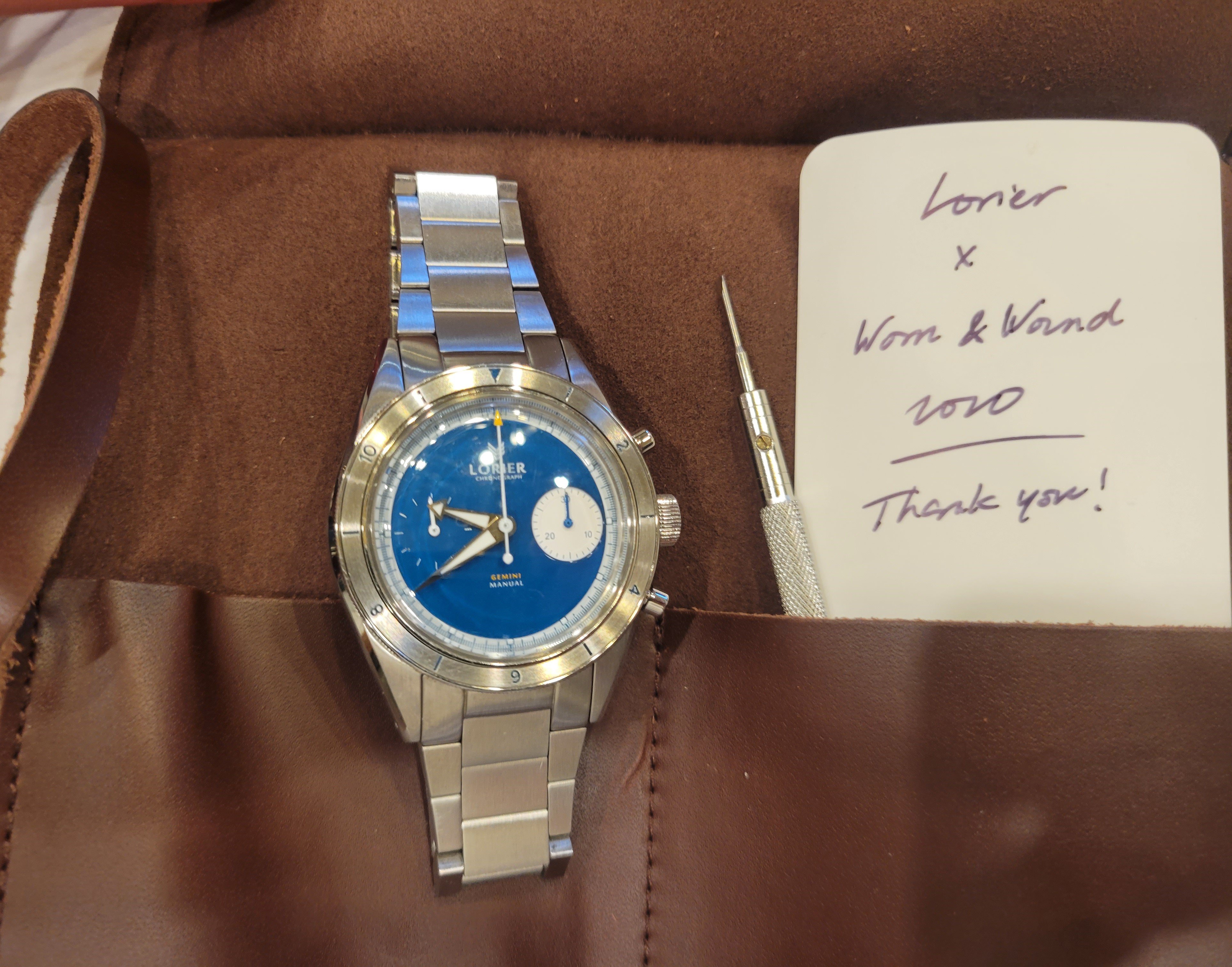 750 USD] Lorier Gemini Worn and Wound Limited Edition