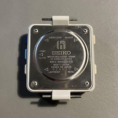SEIKO TIMETRON White W853-4000 QUARTZ VINTAGE Japan