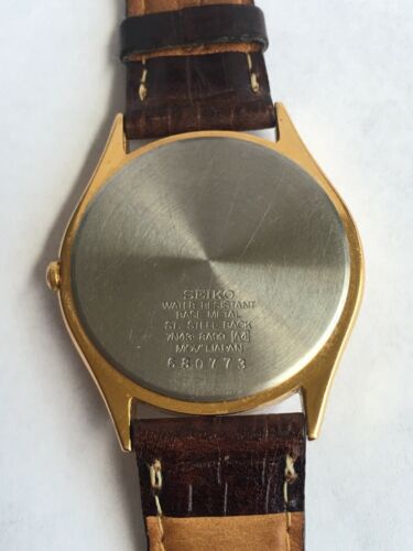 Seiko Mens quartz watch 7N43-8A99 with Seiko Calf - Z18 Leather
