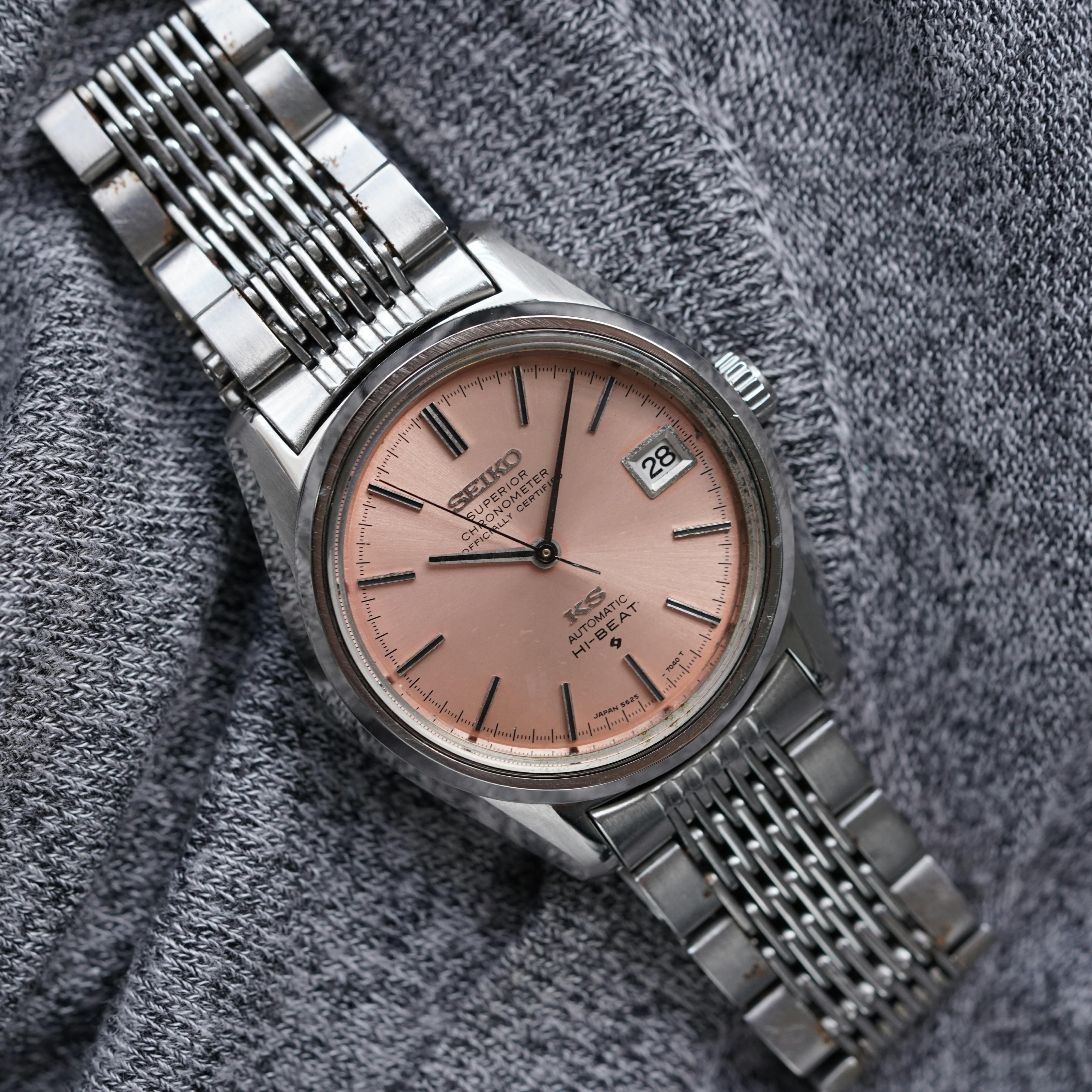 WTS] Pink Salmon King Seiko Chronometer 5625-7040 | WatchCharts