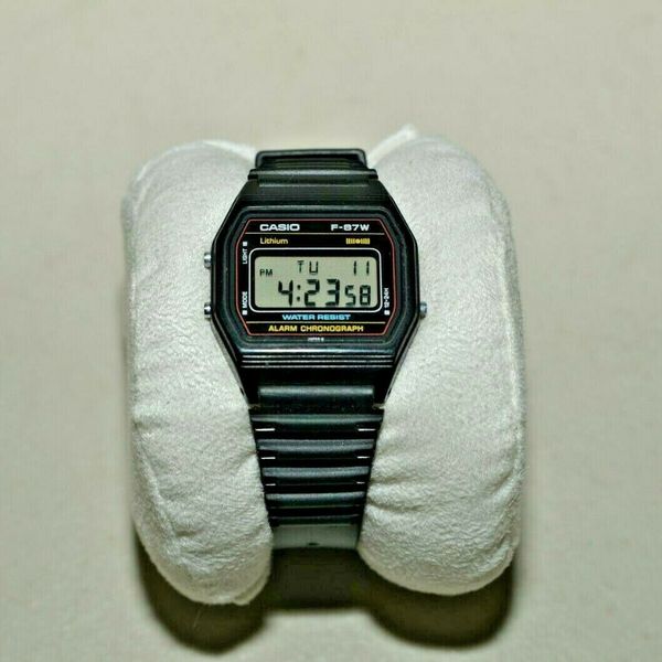 Vintage Casio F-87W Digital Watch Module 415. Made in Japan