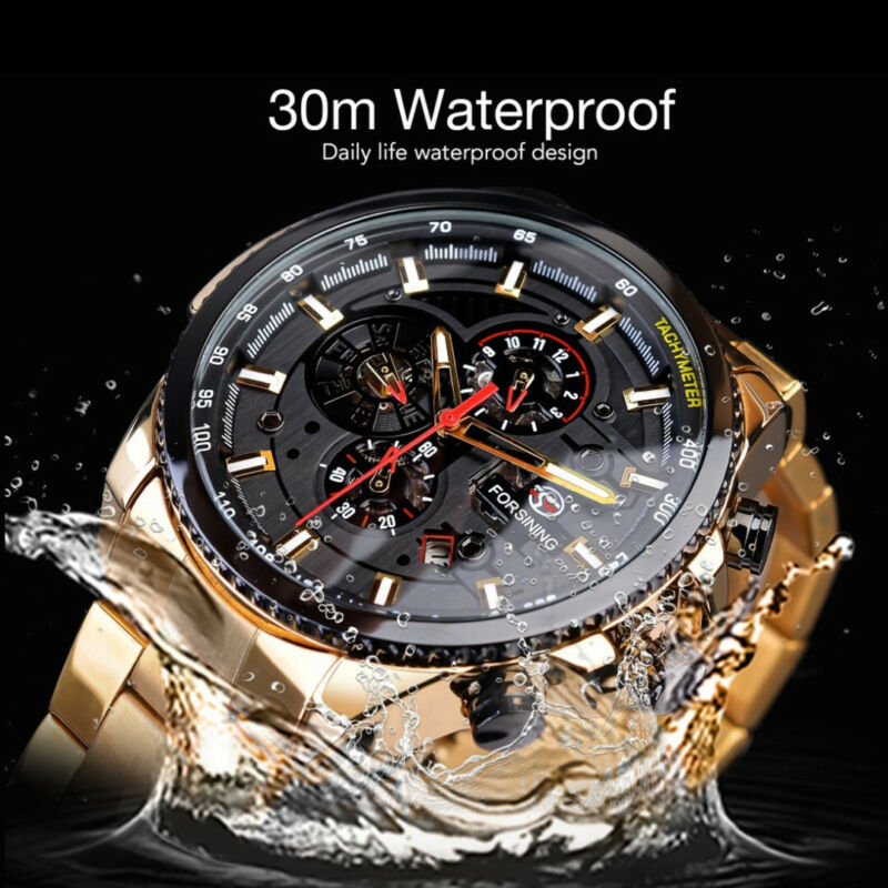 For FORSINING Mens Sports Watch Classic Automatic Mechanical