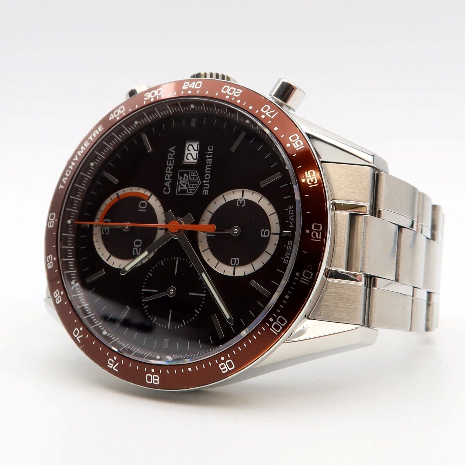 Tag Heuer Carrera Calibre 16 Chronograph Brown Dial 41mm CV2013