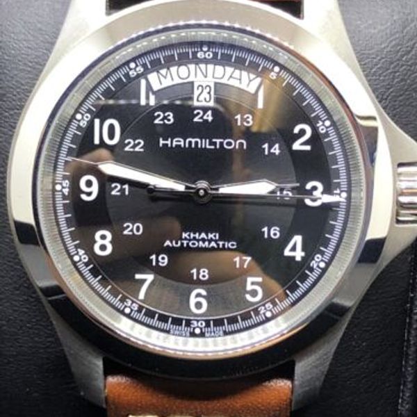 Hamilton H644550 Khaki King Day Date Automatic Wristwatch #B146 ...