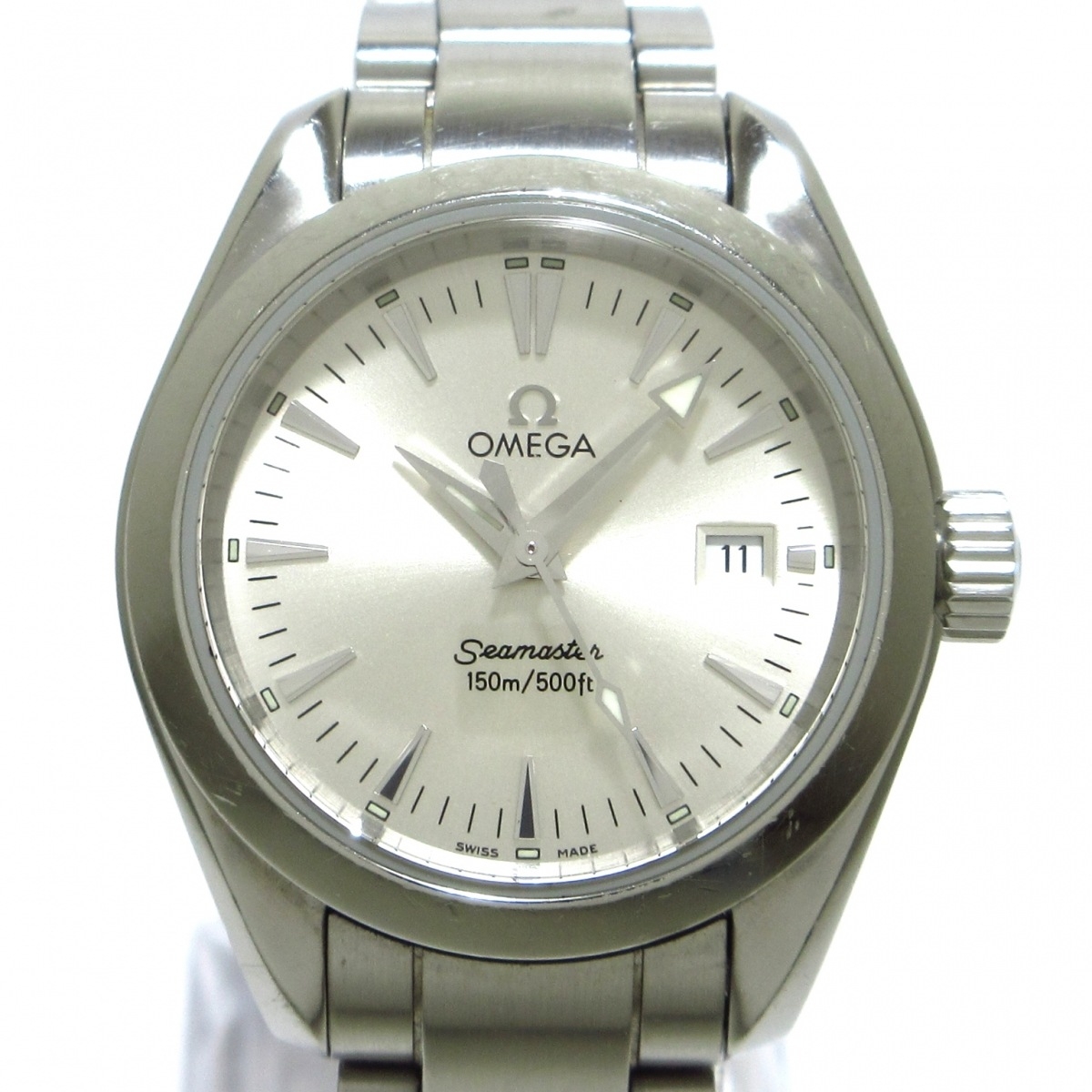 [New] [Used] OMEGA Seamaster Aqua Terra Watch 150m / 500ft Silver ...