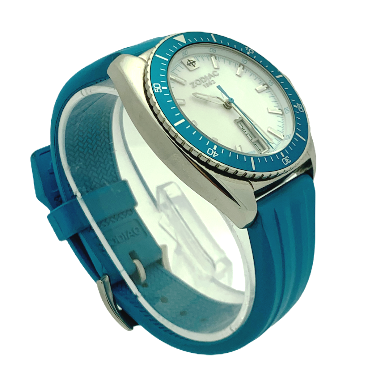ZODIAC SPEED DRAGON ZO5518 TURQUOISE BLUE MOTHER OF PEARL DIAL
