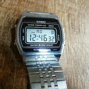 Vintage Casio lcd watch WW-34 WIDE TEMP-LC module 494 with box