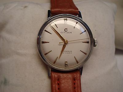 VINTAGE NEW OLD STOCK CITIZEN 17 JEWELS PHYNOX CENTER SECOND STAIN