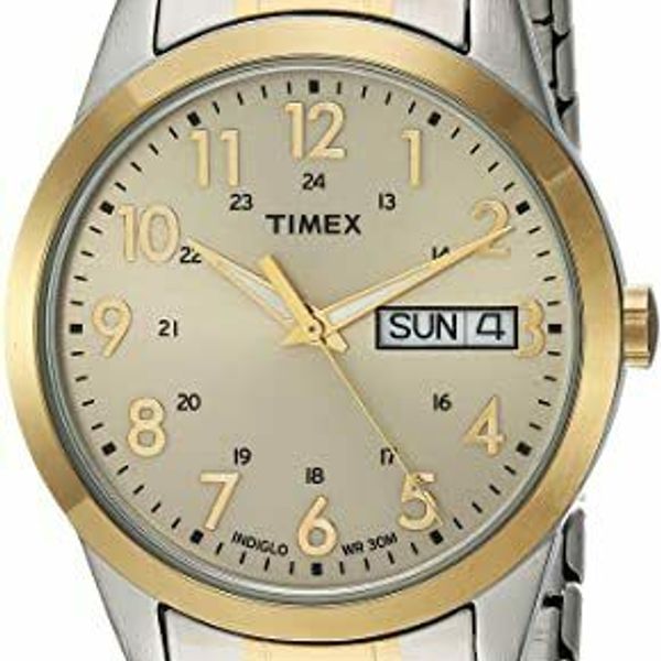 Timex Men's South Street Two Tone/Champagne Extra Long Expansion Band