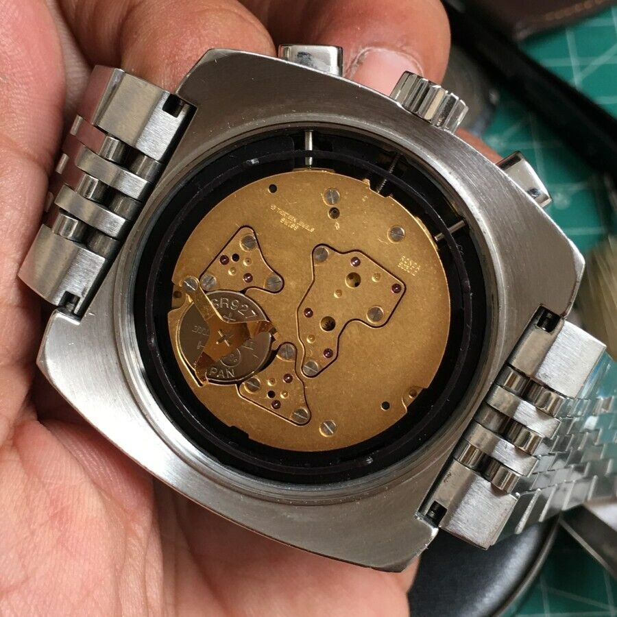RARE Zodiac Chronograph Zo2116 Quartz Ronda Swiss Sapphire Black