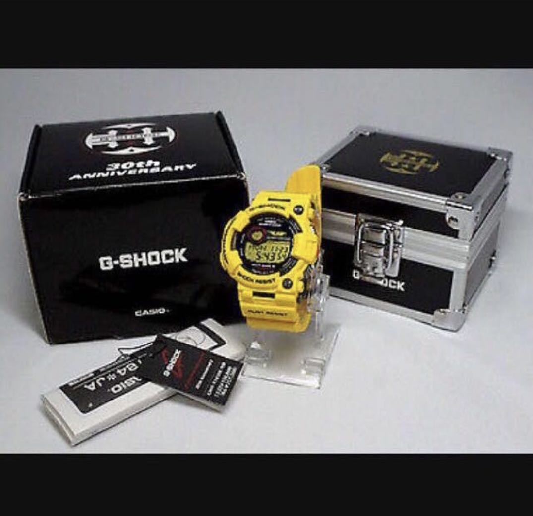 100% Authentic extremely rare Limited Edition Casio G-Shock Lighting Yellow  Titanium Frogman GWF-T1030E-9 30th Anniversary Collaboration Watch numbered  333 pieces worldwide with spare band bezel back cover set | WatchCharts  Marketplace