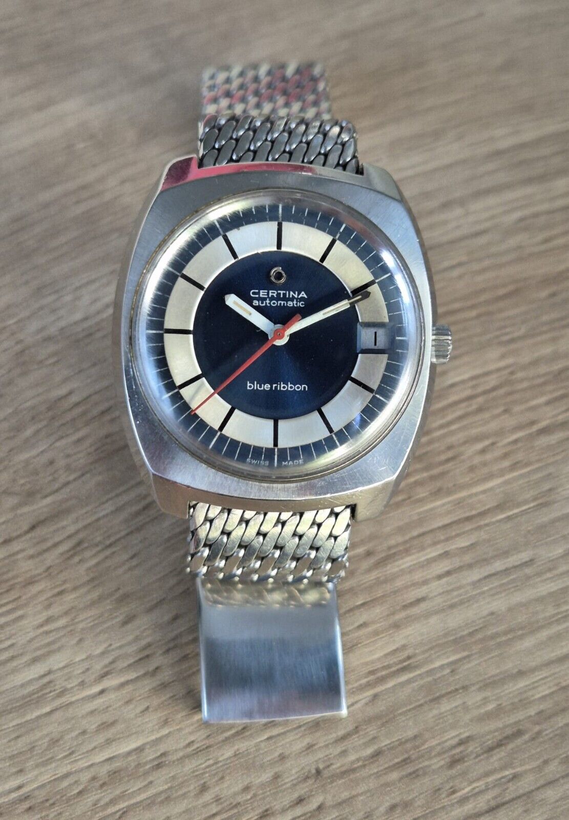 Montre Automatique Vintage Certina Blue Ribbon 34mm - Mouvement 25-651, Occasion