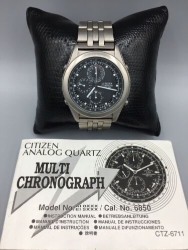 Citizen analog quartz multi best sale chronograph 6850