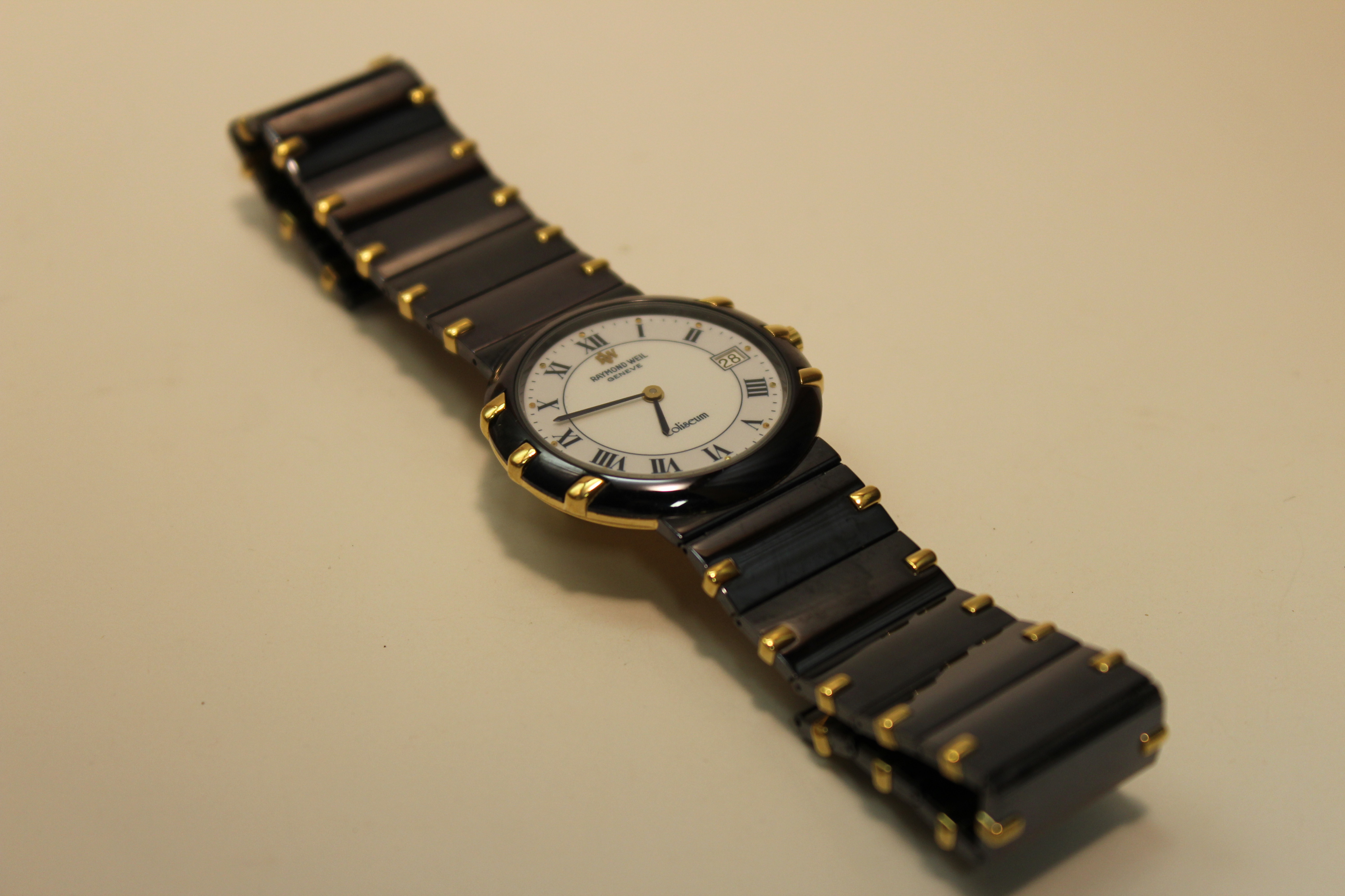 FS: Raymond Weil Coliseum - Black on 18K Gold | WatchCharts Marketplace