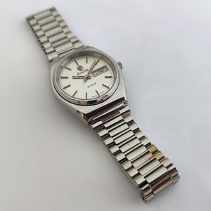 Authentic Rado SCHEIDEGG Date Silver Dial Stainless Steel