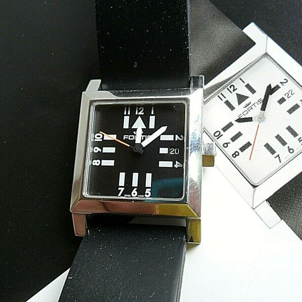 Cadran De Rechange FORTIS Pour Montre Spacematic SL - Références 628.10.31, .32, .71 - Couleur Noir - Neuf Avec étiquettes