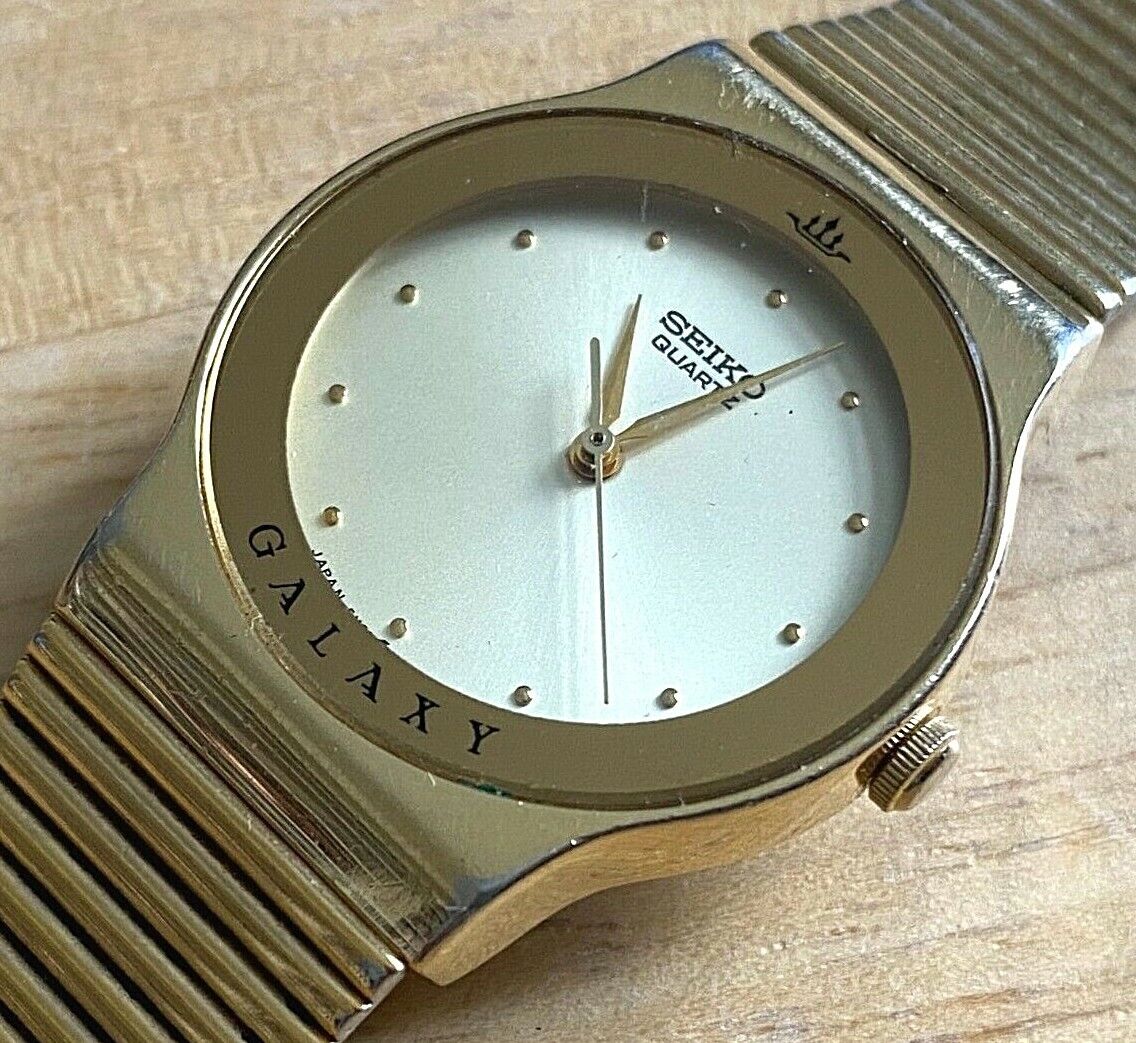ypi2191ページ Vintage Seiko Womens 5Y91-6090 Formal Gold Tone 30mm Quartz