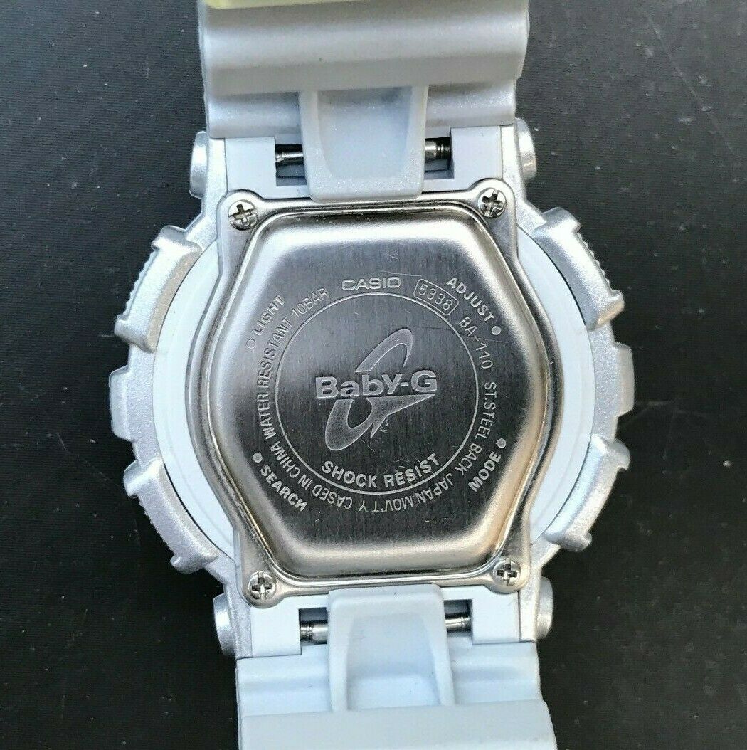 CASIO Baby-G BA-110-8A (5338) Silver Analog / Digital 43mm case