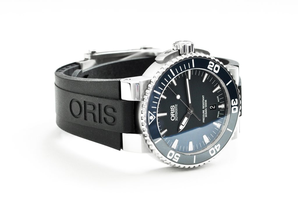 FS Oris Aquis Date 43mm Blue Dial Blue Ceramic Bezel Rubber