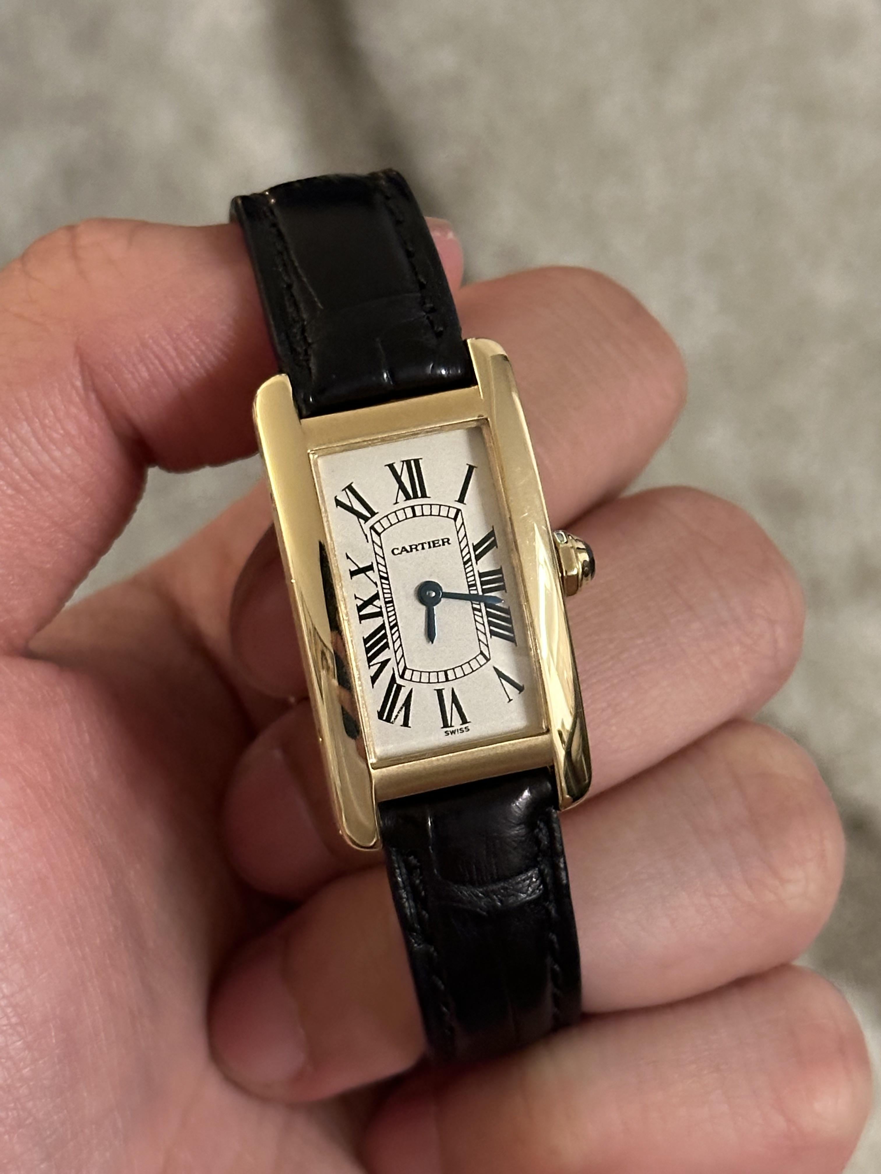 WTS Cartier Tank Americaine yellow gold small ref. 1710