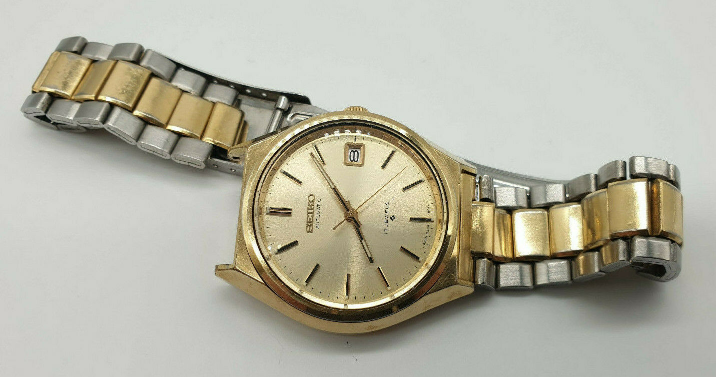 Vintage 1970s Seiko Automatic 17 Jewel 6308 8030 Mens Watch