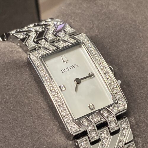 Bulova 96L304 White Mother-of-Pearl Dial Diamond Stainless  display picture 2