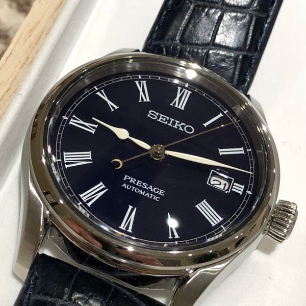 Seiko presage blue enamel limited edition automatic spb069 new ...