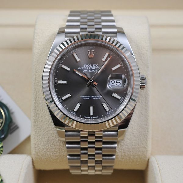 FS: Rolex Datejust (DJ41) 126334 Rhodium Index Dial - Complete Set ...