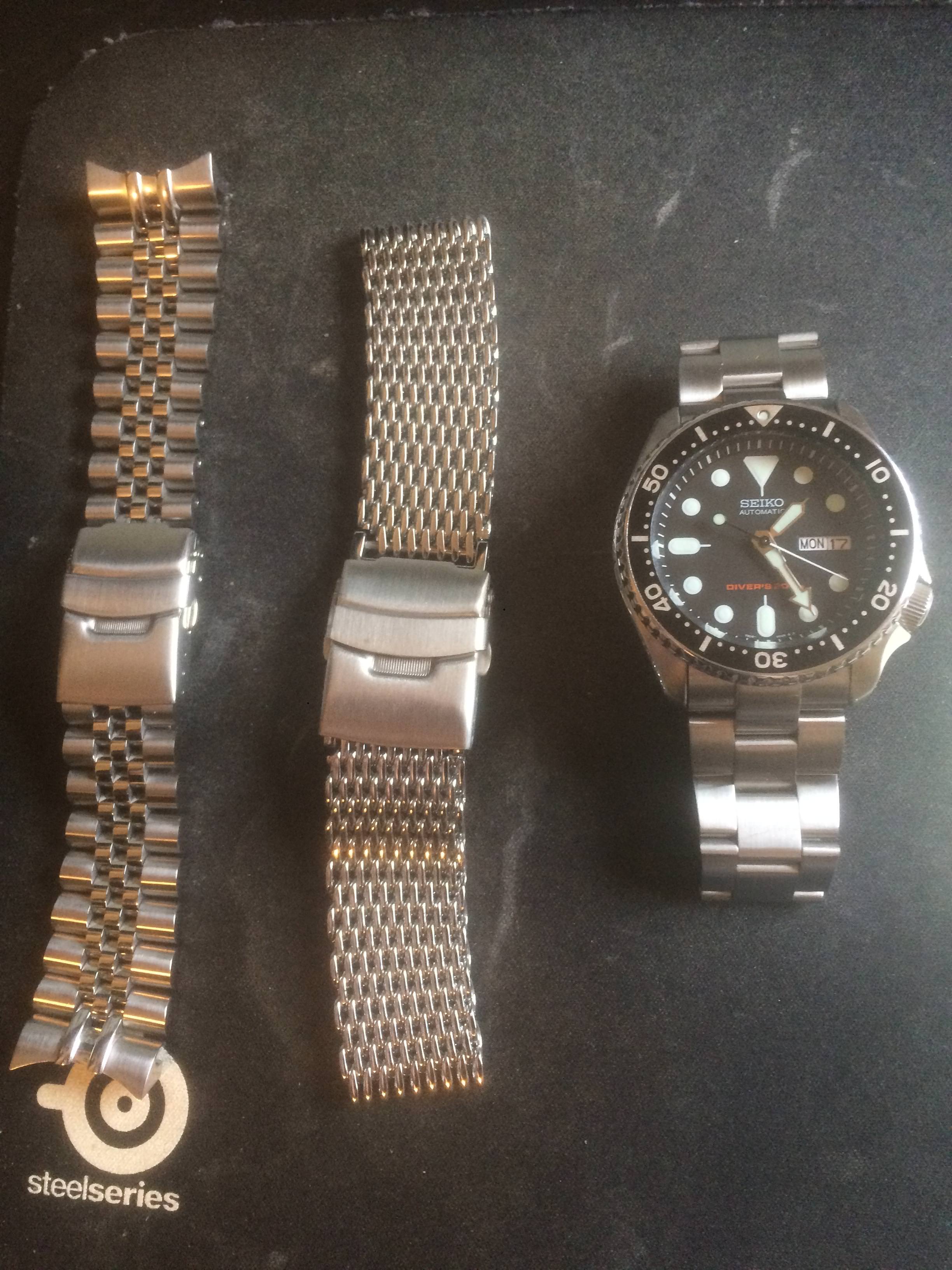 Seiko skx007 mesh bracelet Clearance