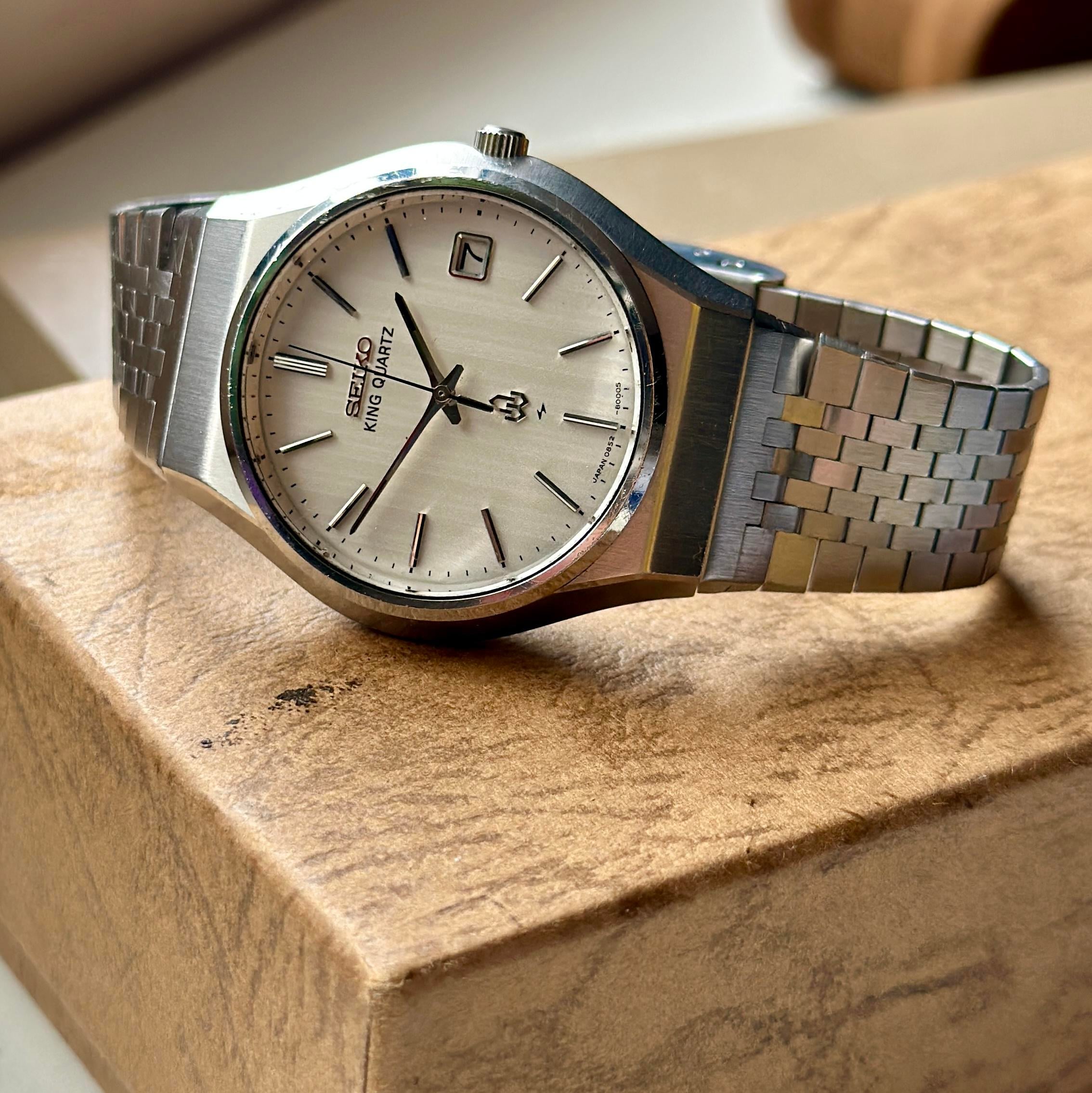 WTS] 1975 Vintage Seiko King Quartz – Linen Dial | WatchCharts