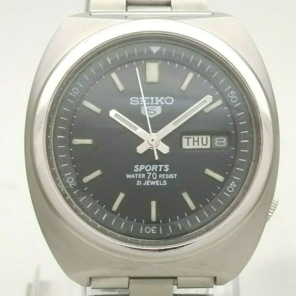 Vintage Seiko 5 Sports WR70 6119-6023 Japan 21J Automatic D/D Men's ...