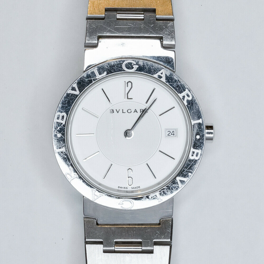 BLVGARI Swiss Made Date Watch BB 33 SS Quartz BV064 L9030 Fabrique En  Suisse | WatchCharts