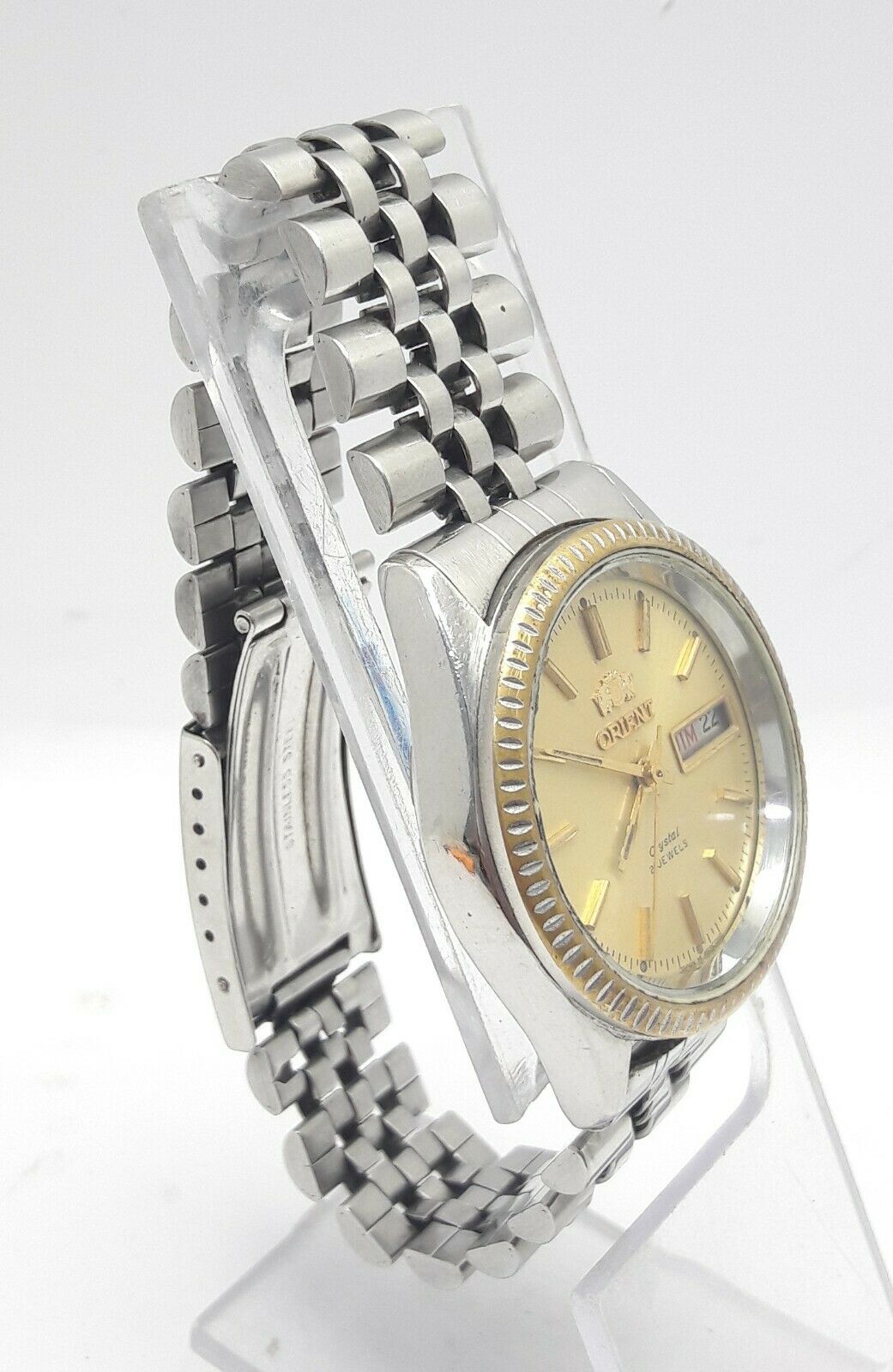 VINTAGE ORIENT H469009-4A PT 21J AUTOMATIC JAPAN MEN'S WATCH