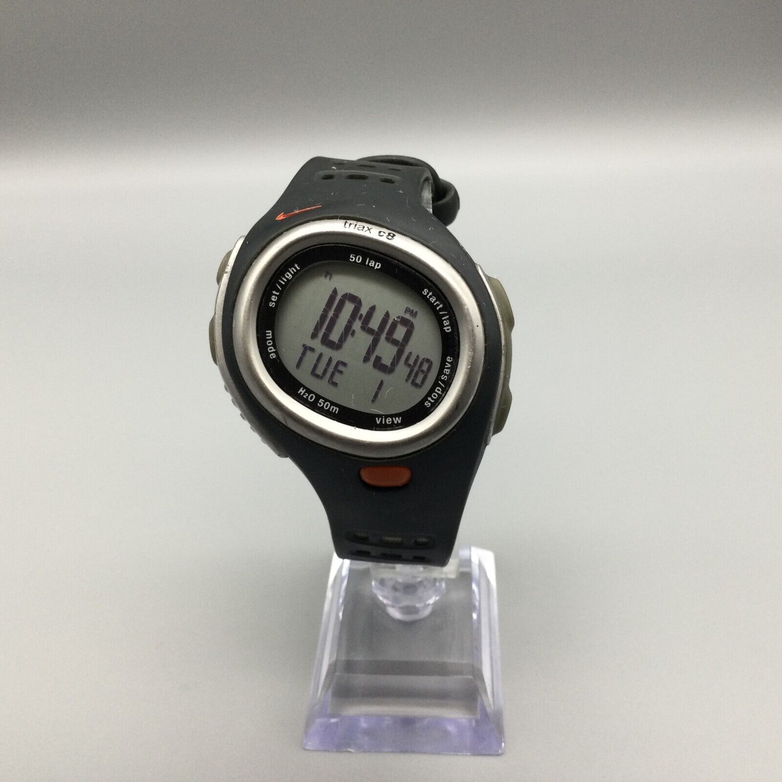 Nike C8 Digital Watch Men Black Timer Day Date Resistant New Battery | WatchCharts