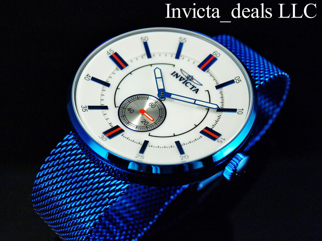 White invicta men's discount watch