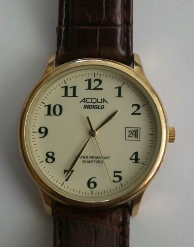 acqua indiglo watch wr30m