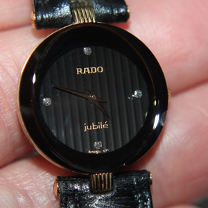 Ladies RADO Watch 153.3695.2 Ref 08 142 Quartz Black Dial W/ Box |  WatchCharts