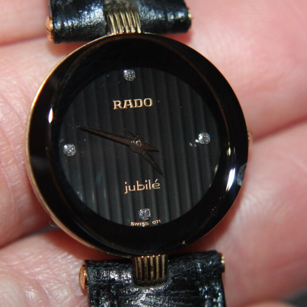 Ladies RADO Watch 153.3695.2 Ref 08 142 Quartz Black Dial W/ Box |  WatchCharts