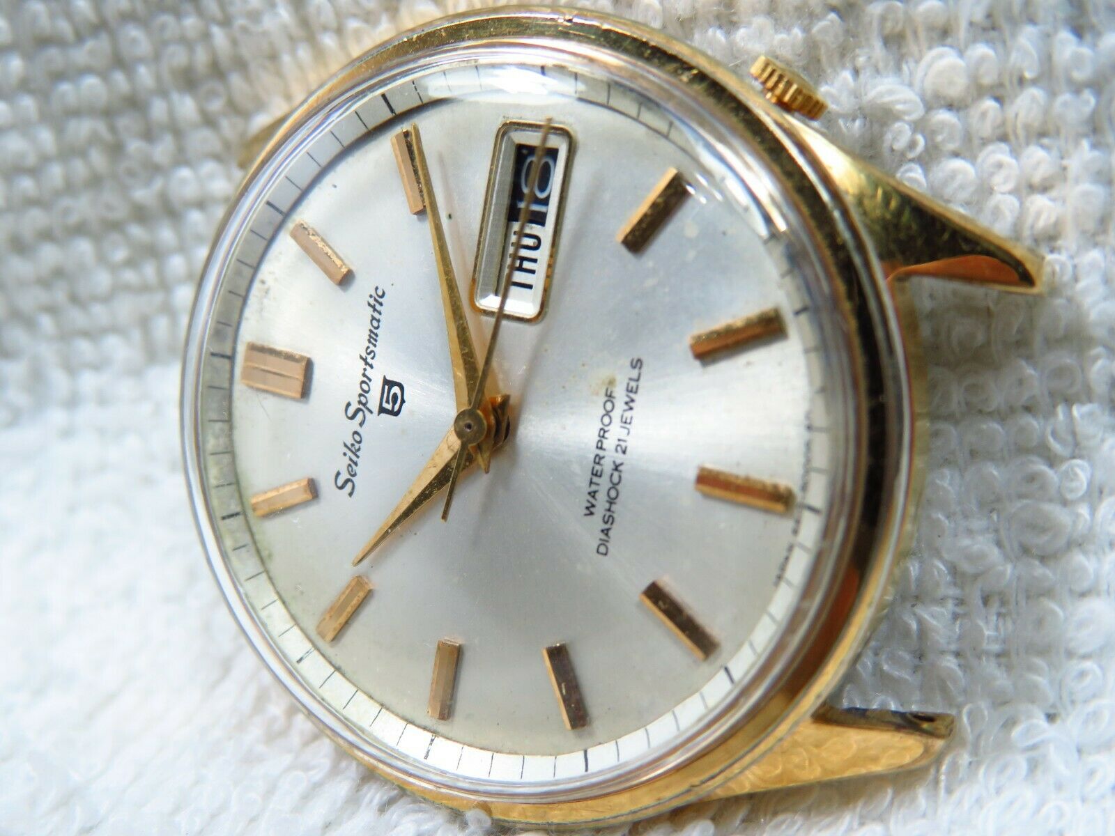 Vintage 1965 Seiko Sportsmatic 5 watch (6619 - 8030) EGP case 
