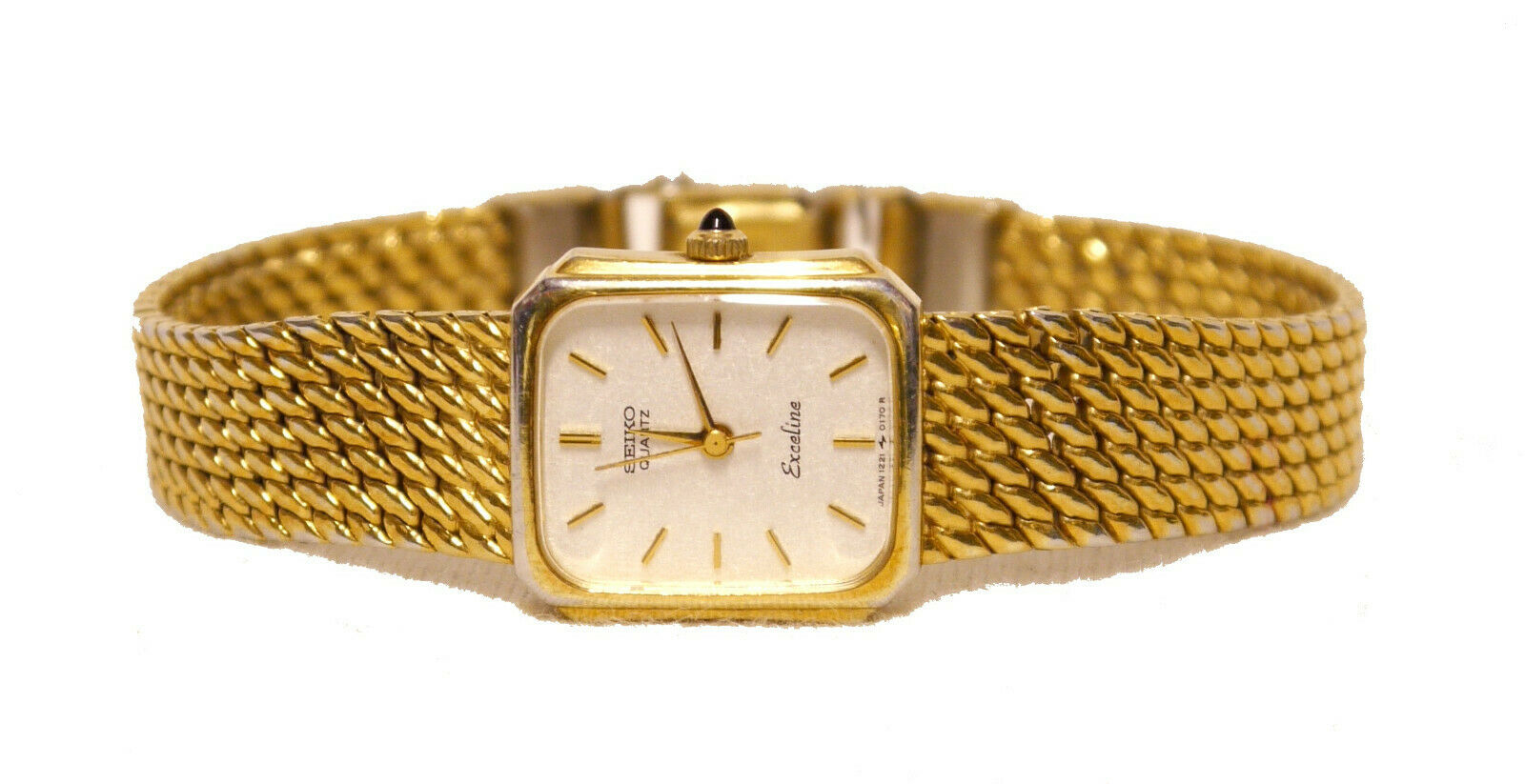 Seiko Exceline Ladies Gold Plated Watch : 1221-5090 Movement - VGC