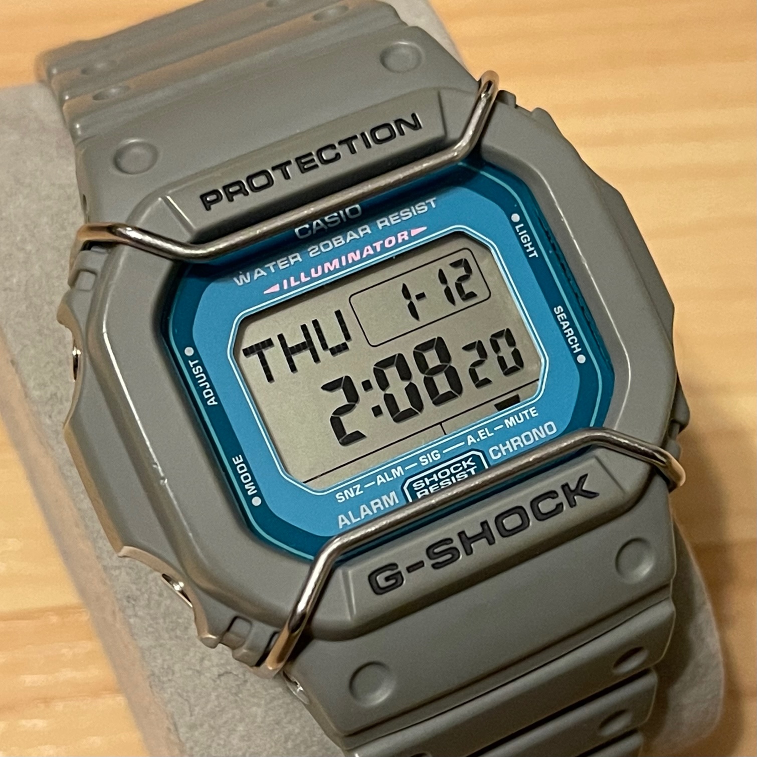 WTS] Casio G-Shock DWD5600P-8 Gray Blue Square Bullbar 5600