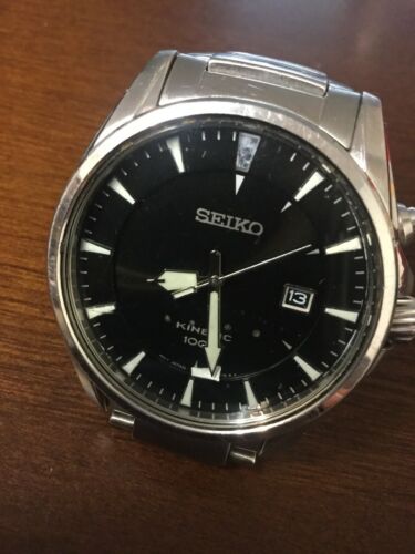 Seiko SKA565 Kinetic Men s Stainless Steel Watch 5M62 0DB0