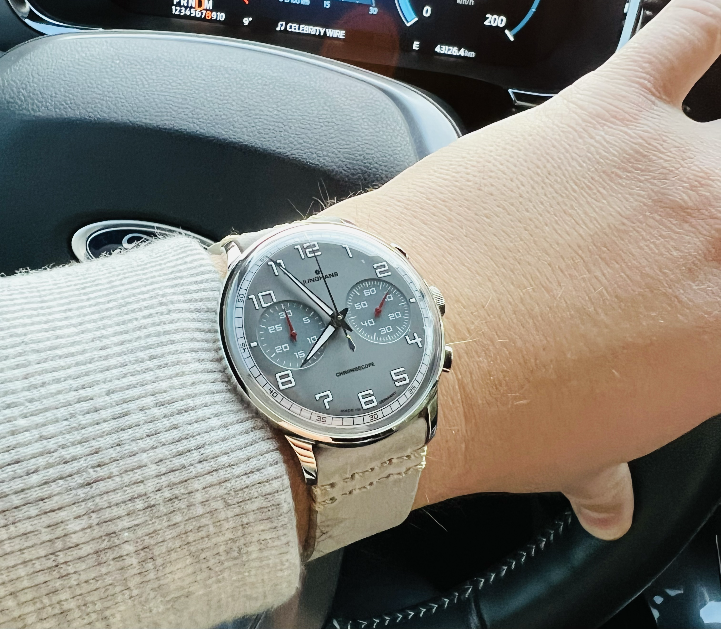 Junghans meister driver chronoscope hot sale