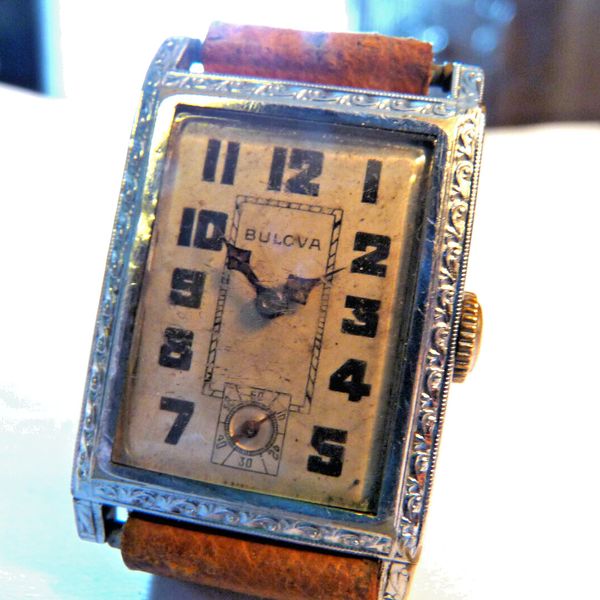 Vintage 1920s Vintage Bulova 13AF Hinged Case Men's Mechanical Watch ...