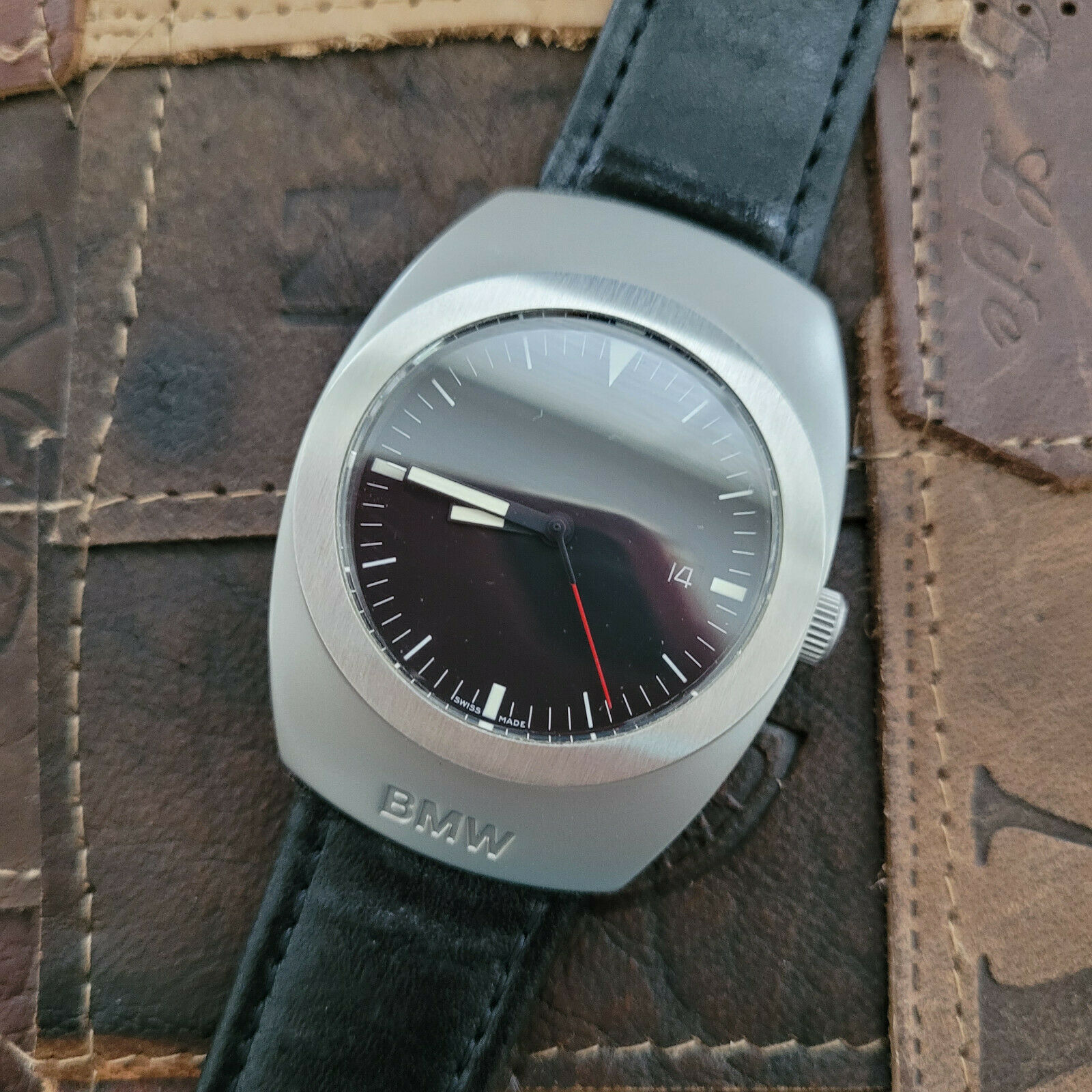 Bmw watch store leather band