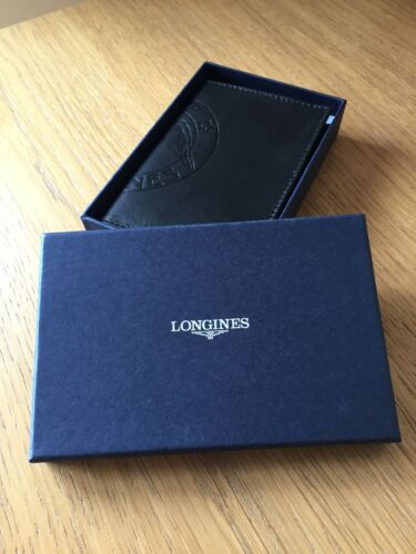 Longines Black Leather Wallet In Box. WatchCharts Marketplace