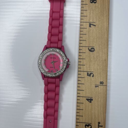 Geneva hot sale pink watch