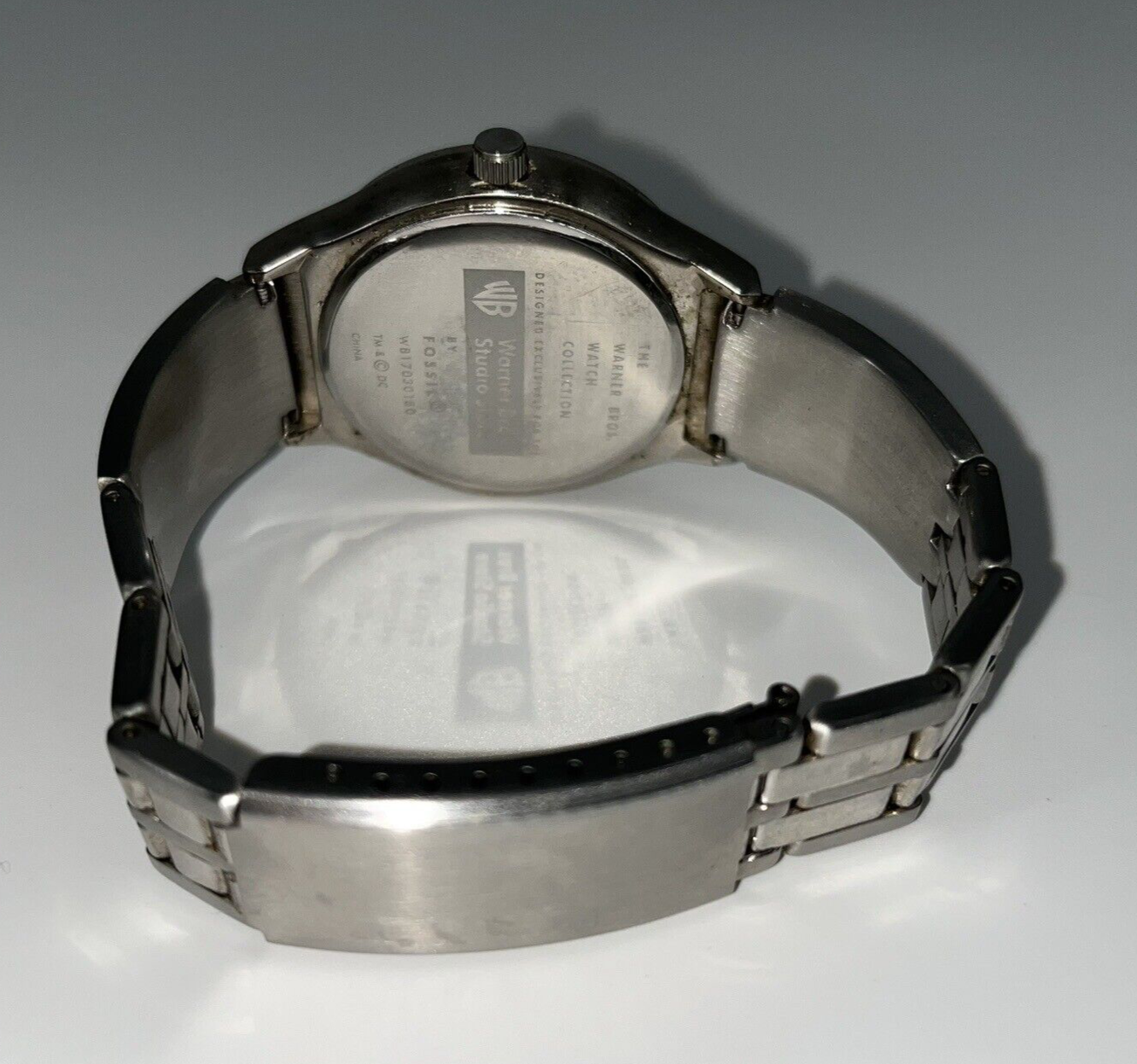Fossil Warner Bros Superman Big Tic Mens Wrist Watch Vintage New 