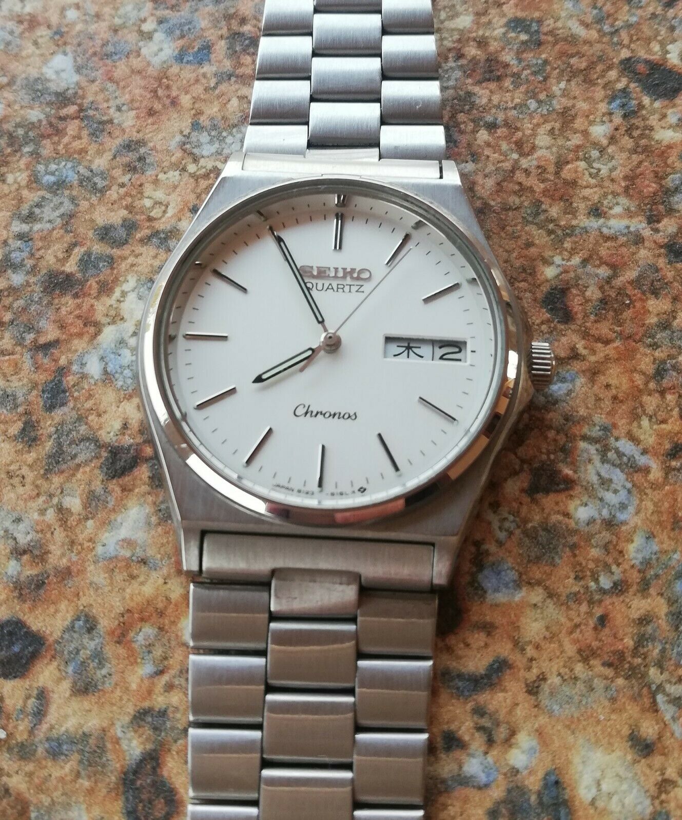 Seiko Chronos Quartz JDM 8123 6130 Kanji JDM March 1986
